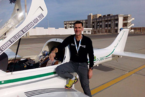 Matevž Lenarčič landed in Egypt (author: AN Aviation)